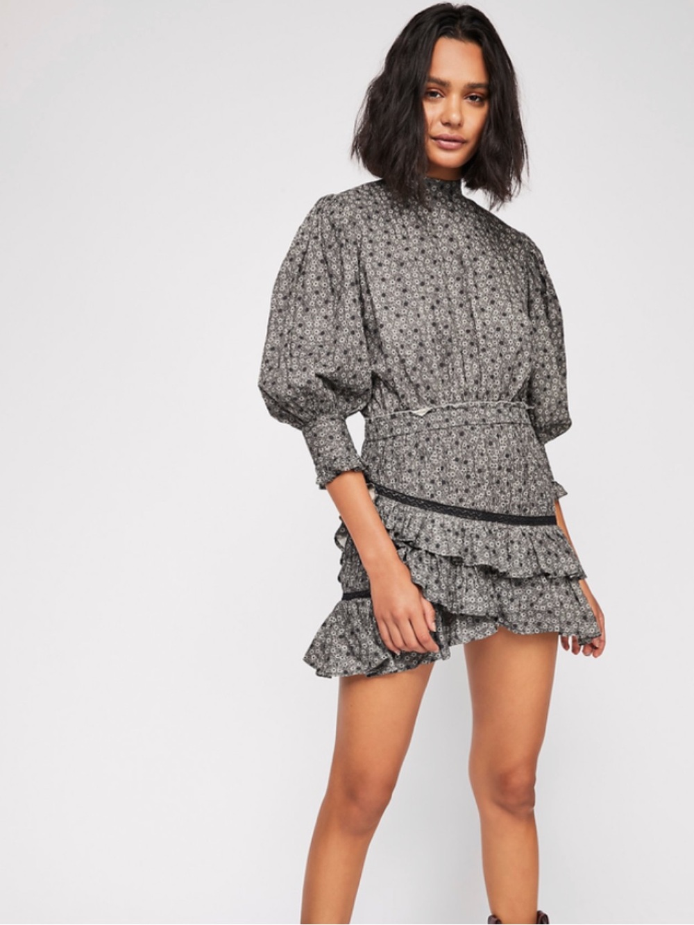 LoveShackFancy Lorelei Printed Mini Dress Size M